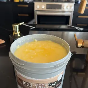 Herd Tallow 100% Beef Tallow for Cooking 7.2lbs Bucket - Pure, Premium Quality Cooking Tallow - Perfect for Deep Frying, Cooking Oil, Keto Friendly