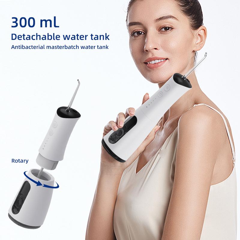 Wireless Portable Oral Irrigator - Water Flosser Includes 5 Nozzles Rechargeable  IPX7 Waterproof - Teeth Cleaning Water Flosser - Dental Care Kit | Portable Oral Care Product Ideal for Braces Wearers and Travel