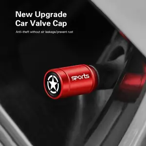 4pcs Zinc Alloy Car Wheel Tire Valve Caps Tyre Rim Stem Covers For Jeep Renegade Wagoneer Avenger Recon Wrangler JK Gladiator Compass Grand Cherokee Patriot Liberty Commander Trailhawk