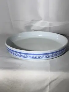 PYREX- Brittany Blue - 9 1/2” Round Quiche Tart Dish - 486-B - ovenware - made in USA