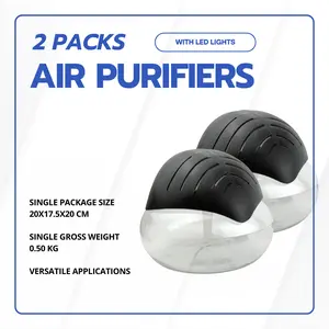 One Pack Air Purifier (Black) - Water Filter Air Washer For Home and Office - Essential Oil Aroma Diffuser With LED Night light - Small Air Freshner For Smoke and Pets