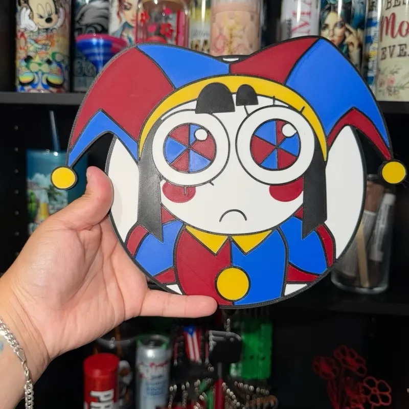 Pomni from The Amazing Digital Circus wall art/door sign