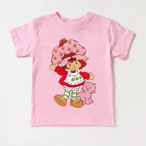 Strawberry Shortcake Youth Shirt, Strawberry Shortcakes Merch, Girly Sweatshirt, Gift For Her F455, Full Colors, Full Size