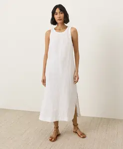 Women's Organic Linen Easy Tank Dress