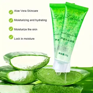 2 aloe gel for deep moisturizing and moisturizing oil control, making skin look smoother and firmer, suitable for all light beige and dry skin, mild plant extracts, daily facial skin care in winter, super portable travel size