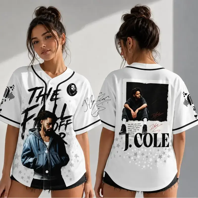 J.Cole The Fall-Off Tour 2026 Baseball Jersey, Disc 29, Disc 39 Hip-Hop Shirt, Graphic Tee, Cole World Music Fan Merch Shirt