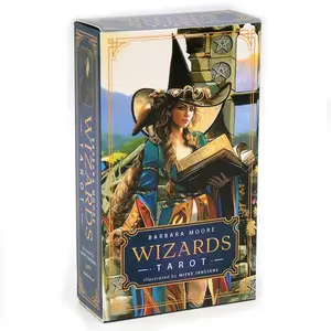 Wizards Tarot Cards 78 Deck Oracle English Divination Edition by Barbara Moore Illustrated by Mieke Janssens Board Playing Games