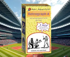 2026 Retrograph 4 - 40 signed baseball cards per box - Historic Autographs