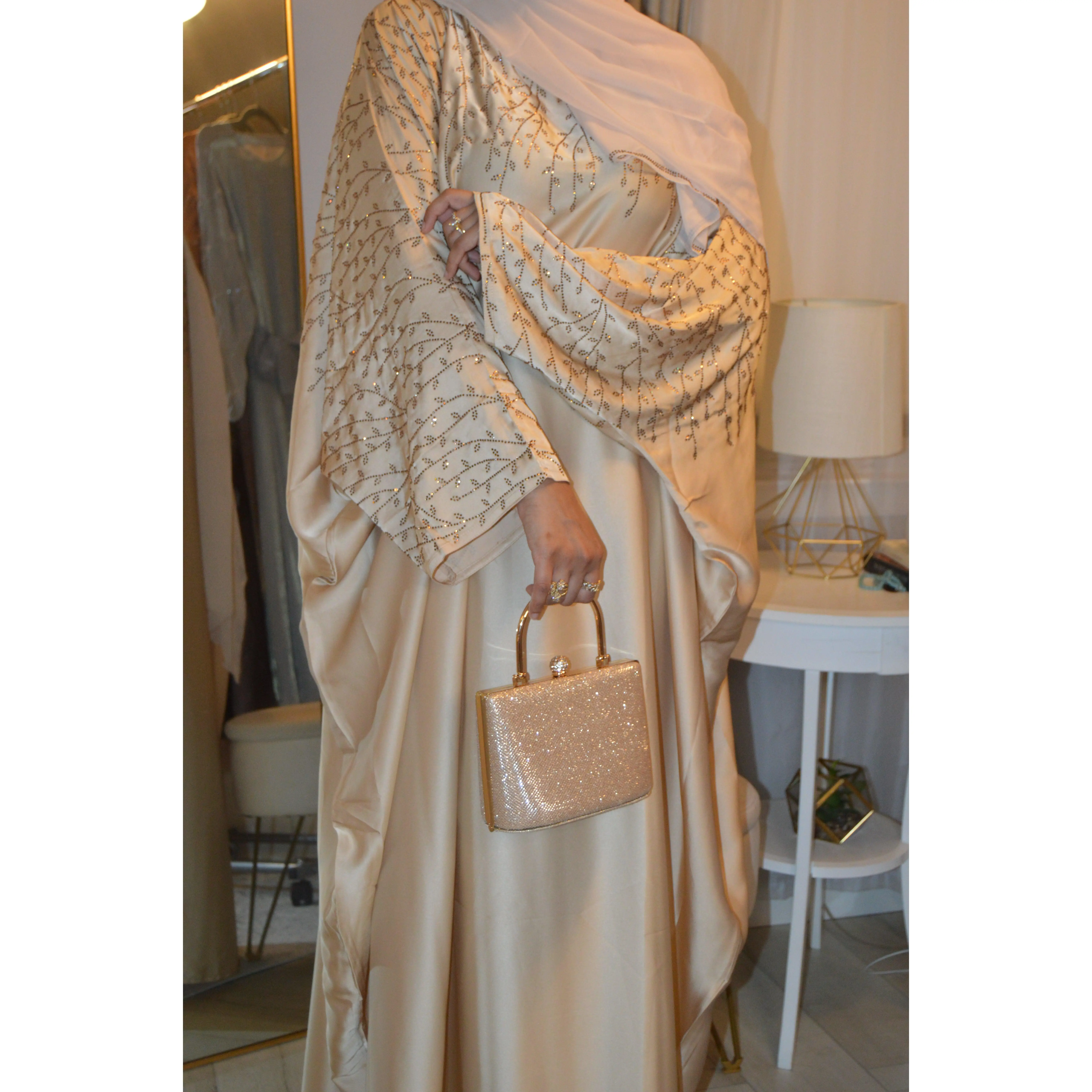 Butterfly Abaya - Champagne
