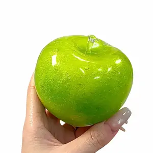 ASMR Slushie Green Apple Squishy Toy - Satisfying Crunchy Sensory Fidget Ball for Anti-Anxiety & Stress Relief, Slow Rebound Recovers Shape
