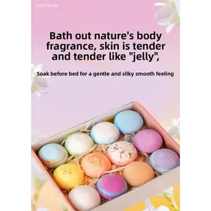 12-Pack Fizzing Bath Bombs Gift Set, Colorful Bubble Bath Balls with Fragrance, Daily Gentle Skin Care for Smooth, Bright Skin Repair, Easter Basket Stuffer for Kids Body Care