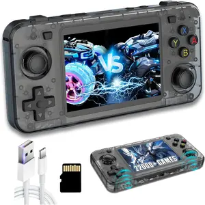R36h Retro Handheld Game Console, Portable, Handheld Gaming Console, 22000+ Games, 23 Emulators, Dual 8w Speakers, 2500mah Battery, Linux System, 3.5 Inch IPS Screen, 64GB