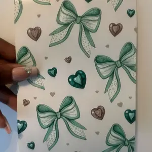 Fall Green Bow Photo Print Insert