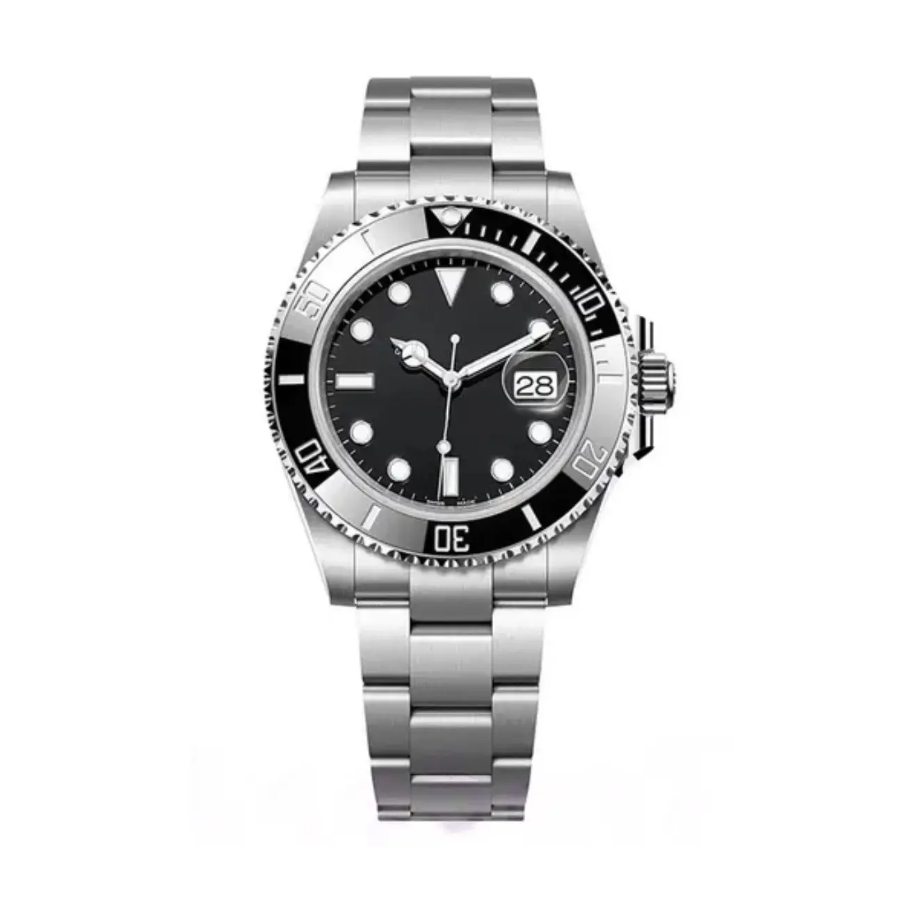 Men's Luxury Business SUBs Watches with LOGO, 41mm 904L Stainless Steel Timepiece with Logo, Designer Automatic Movement Fashion Wristwatch for Men's Accessories