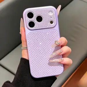 Luxurious and romantic glitter back cover suitable for IP17promax, with precise hole positioning for the camera frame, full protection and anti-drop phone  for IP16/15promax tiktokshopspringglowup 17 promax case outdoorfun