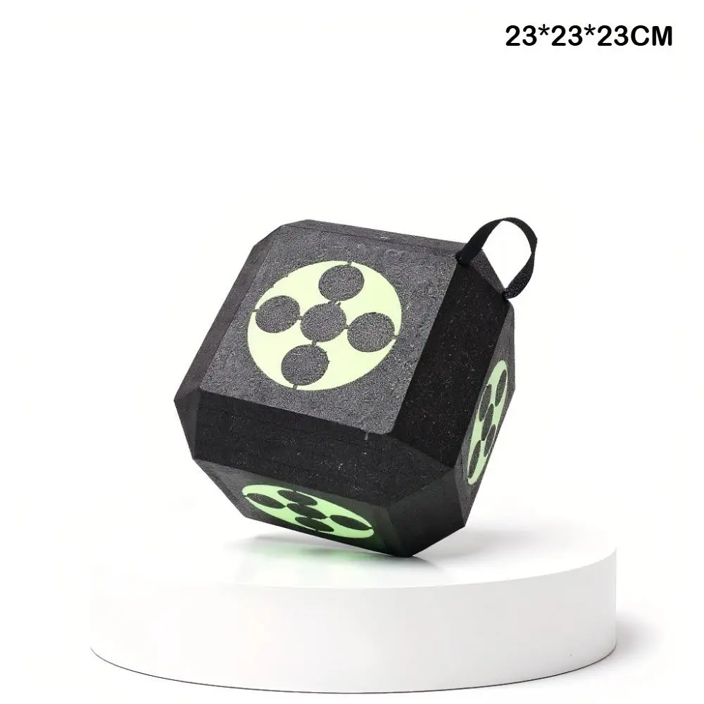 3D archery target with self-healing foam, multi-faceted cube design, portable and high-density outdoor archery target, ideal for beginners and professionals - ideal gift for archers (black), archery accessories, 9.06 * 9.06 * 9.06inch