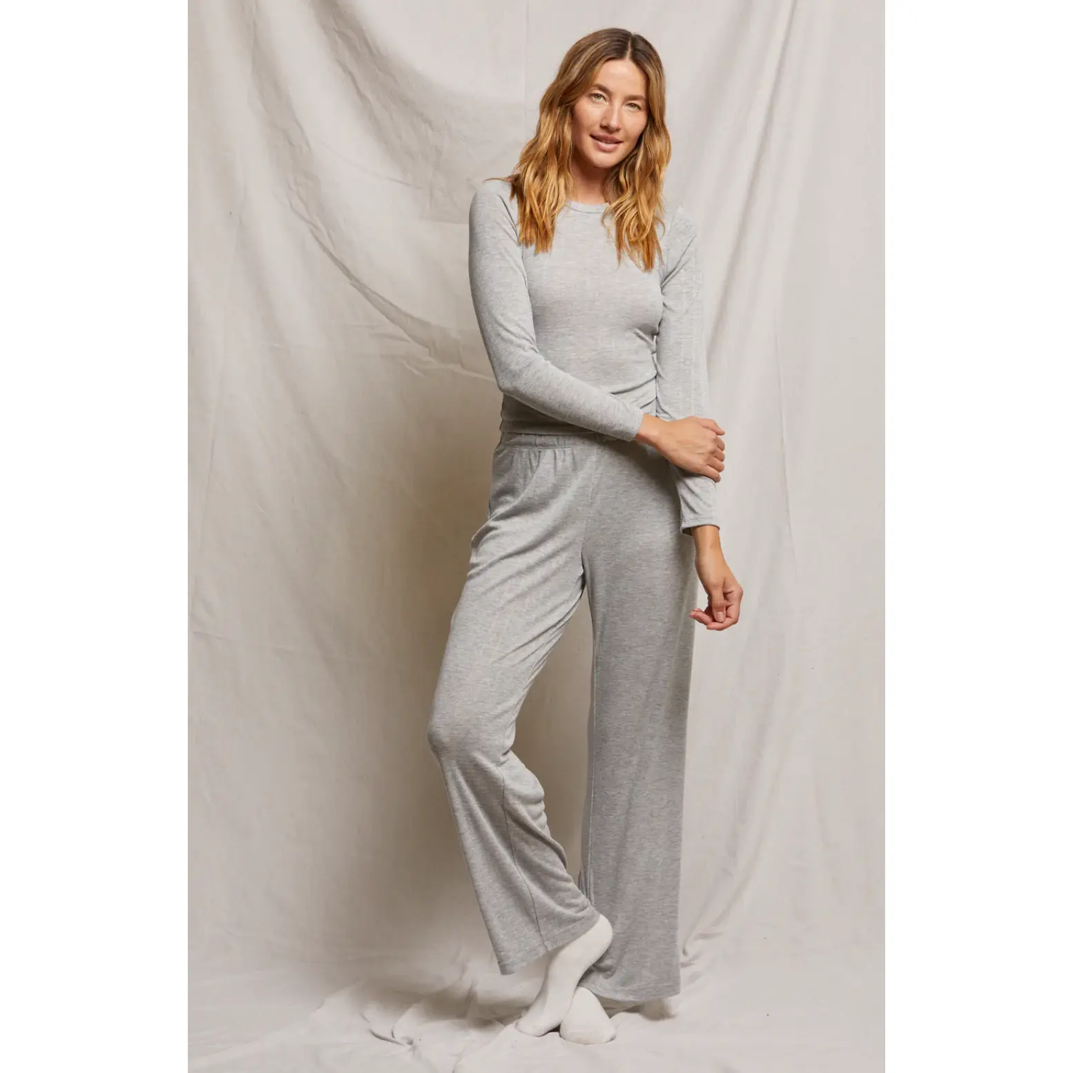 pointelle lounge pants