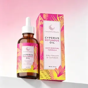 Caramela Beauty 60ml/2oz Cyperus Rotundus Oil, Premium Plant Formula for Natural Body Hair Reduction
