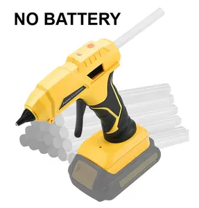 (Battery Charger Not Included)Cordless Hot Glue Gun for Dewalt 20V Max Battery, Handheld Electric Power Glue Gun Full Size for Arts & Crafts & DIY