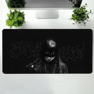 Fallen Seraph - Dark Angel Anime Mousepad, Gothic Aesthetic Desk Mat, Large Extended Mouse Pad, Fantasy Gaming Decor