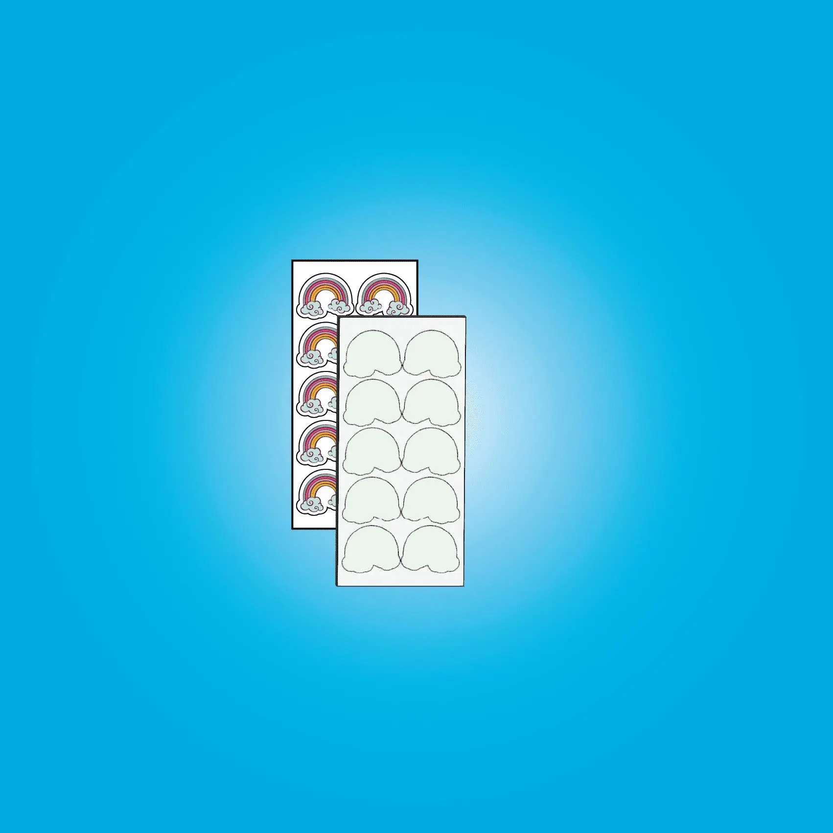 [10 - Pack] Rainbow - Sublimation Earring Blanks - Studs