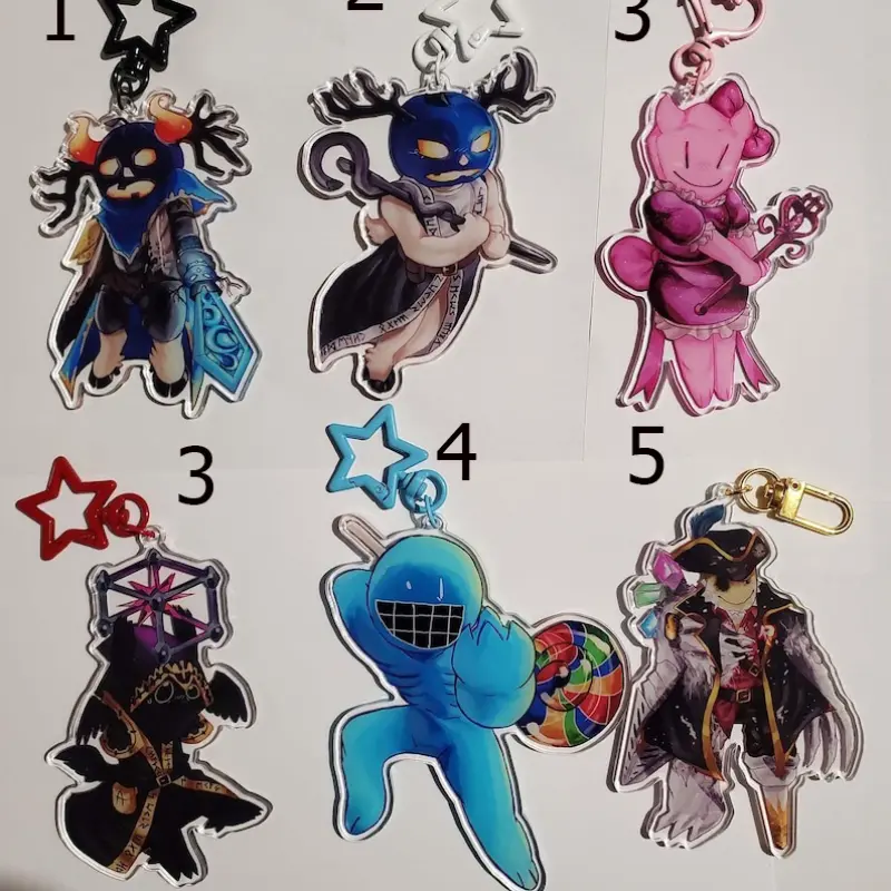 FORSAKEN Jumbo Double Sided Charms Batch 1 Acrylic Keychains