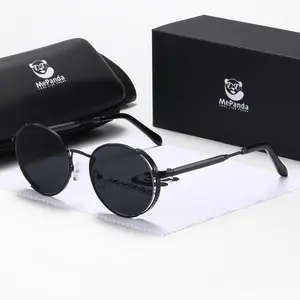 MePanda Men And Women With The Same Round Frame Personality Punk Sports Outdoor Sunglasses UV400