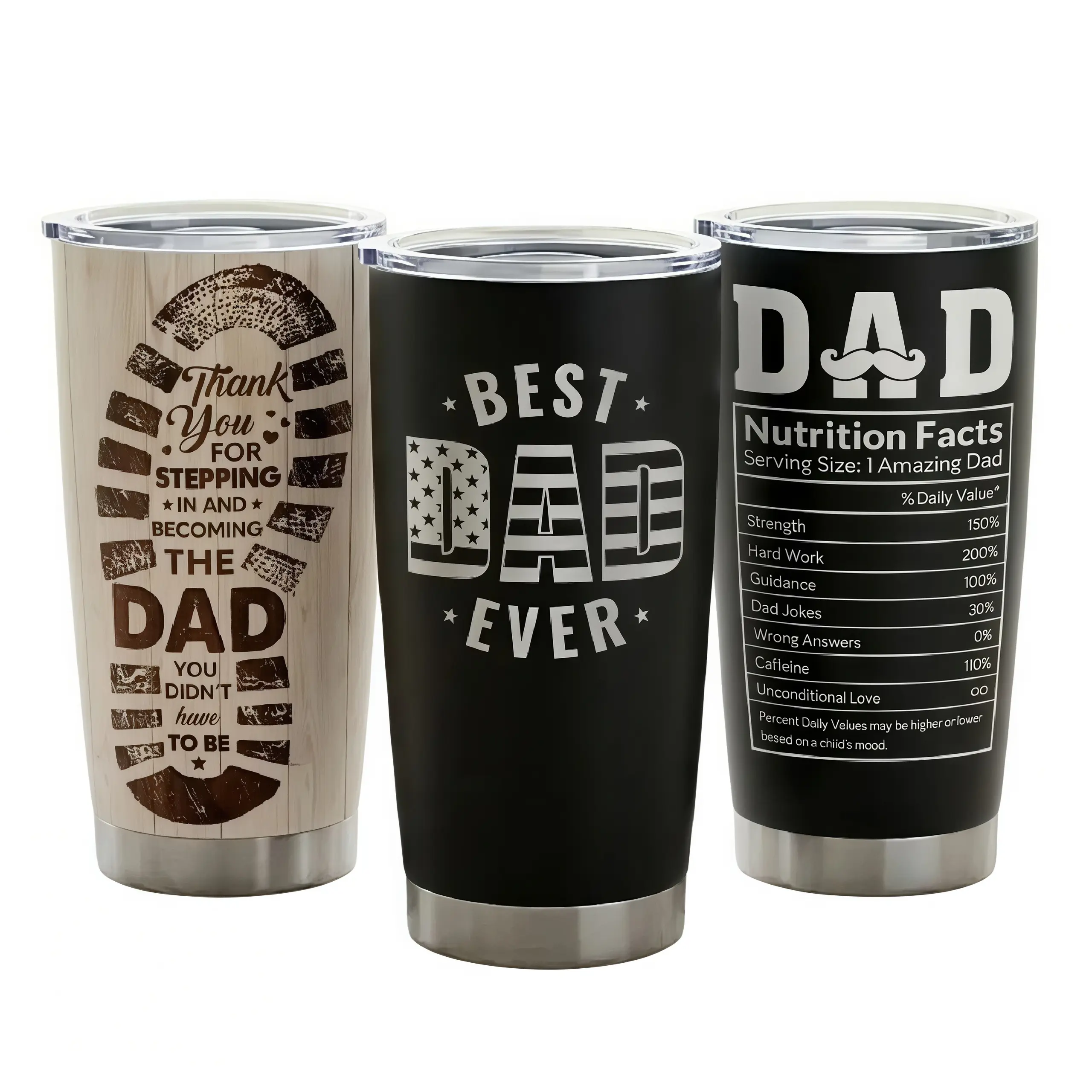 20oz Portable Insulated Stainless Steel Vacuum Tumbler Mug - Leak-Proof Lid, Polka Dot Animals Design, Tapered Base, Dry-Hand Grip, Modern Coffee Cup for Office/Commute, Father's Day Gift for Dad