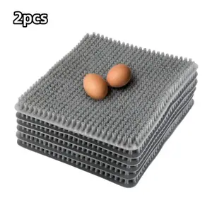 2pcs Washable Pe Chicken Nest Box Mats, Waterproof Scratch-Resistant Mats, Cleaner Coops and Nesting Boxes, Chicken Cage Accessories