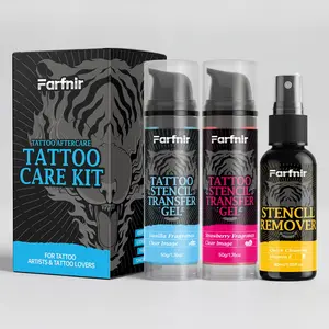 Tattoo Transfer Removal Kit, Easy to Use, Gentle Cleaning, Suitable for All Skin Types, Perfect for Complex Patterns