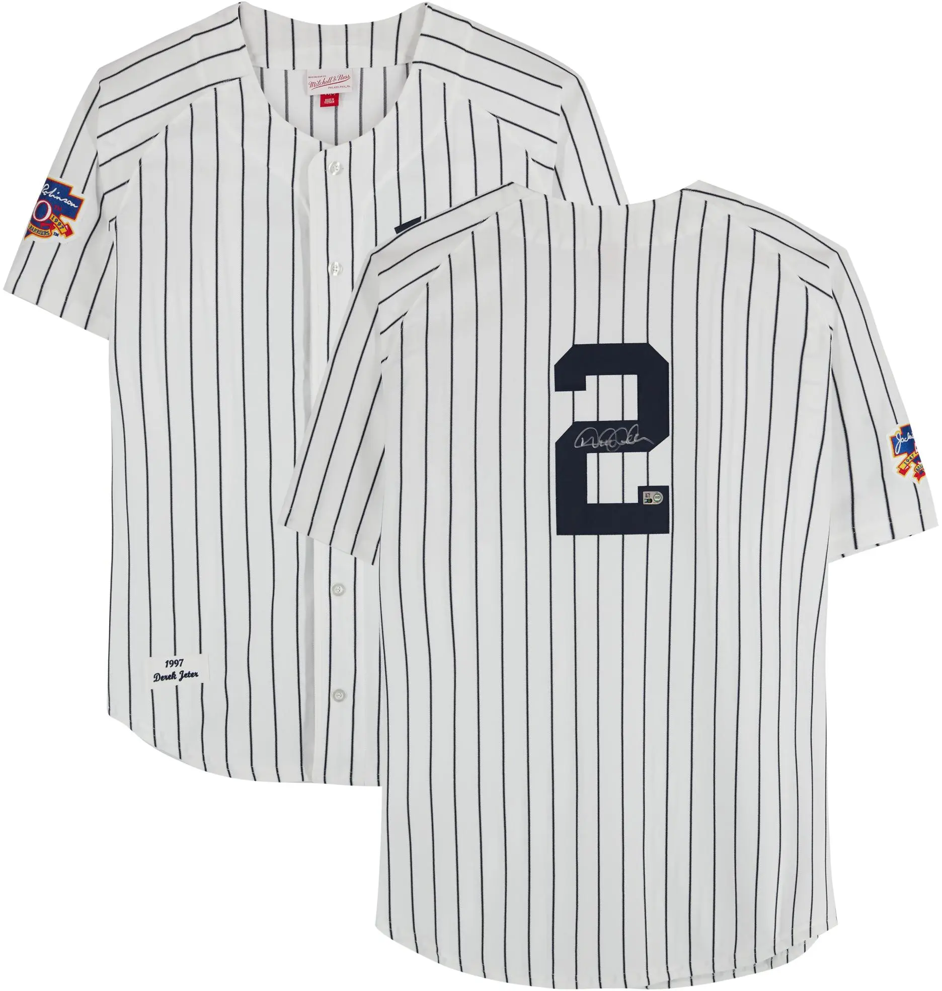 Derek Jeter New York Yankees Autographed White Mitchell & Ness 1997 Authentic Jersey - Fanatics Authentic Certified