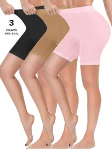 Slip Shorts for Under Dresses Women Anti Chafing Seamless Underwear Boyshorts Panties Under Shorts Smooth