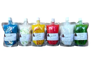 Squeeze Wax Melts 4oz - Summer Scent Edition - Soy Squeezed Fragrance - 24 Months Shelf Life - Decorative Gift Candles - Natural Soy Wax - Perfect for Relaxing Ambiance - Perfume, Deodorant Floral Scented Decoration