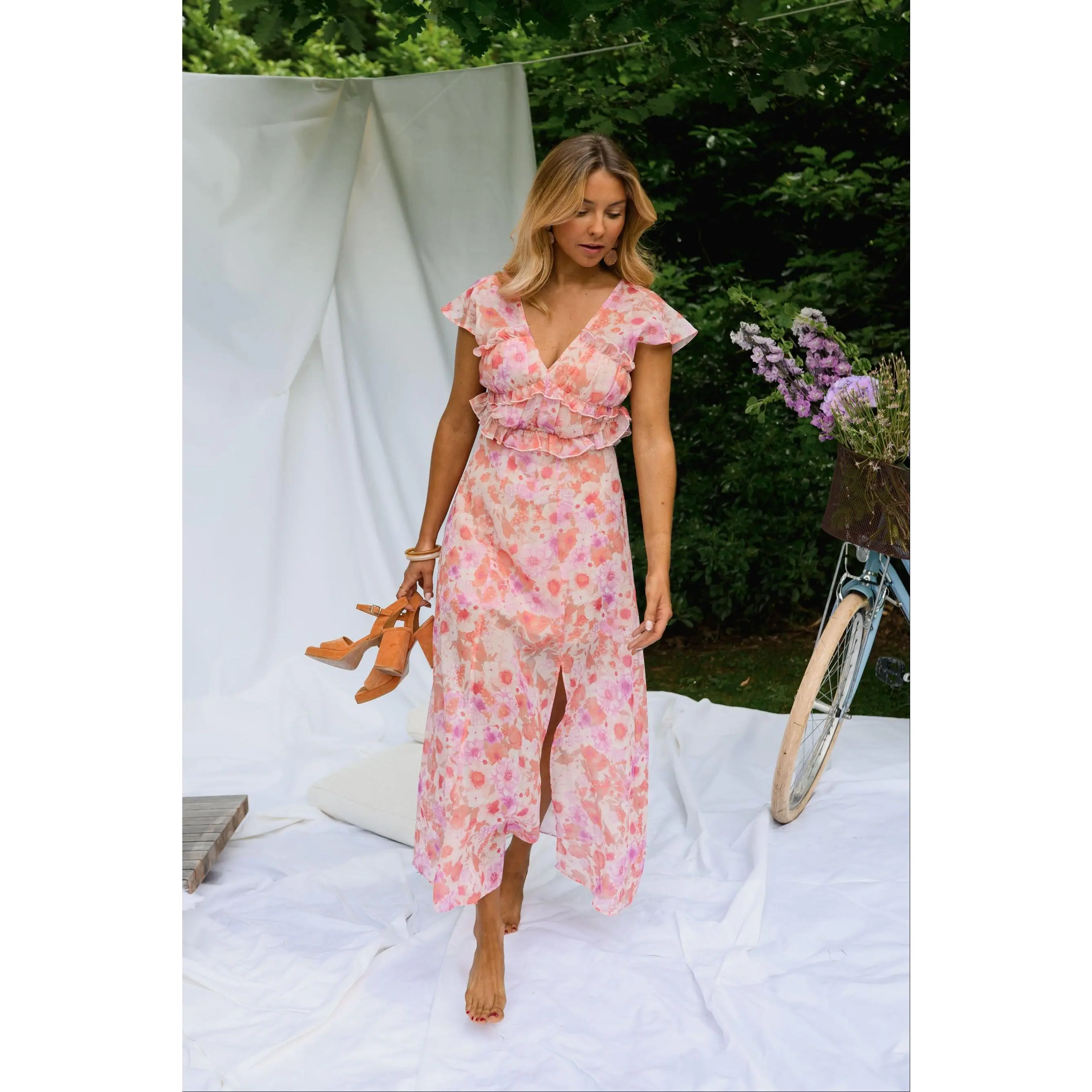 Pink Floral Odile Dress
