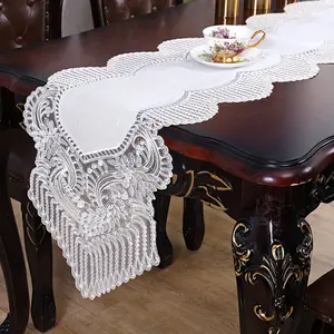 1pc, Table and Chair, Elegant Embroidered Rectangular Table and Chair, White Lace Table and Chair, Coffee Table Decoration, Room Decoration, Picnic Party Table Decoration