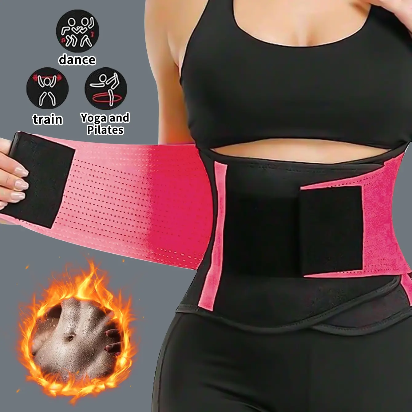 Women's Sports Waist Trainer, Abdominal and Waist Compression Belt, Yoga Running Waistband, Exercise Waistband, Fitness Support Tool, Workout Waist Cincher, Workout Waist Trimmer, Sporty Waist Slimmer, Gift for Friends