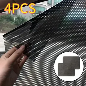 4PCS Durable Car Sunroof Film Car Window Film High-quality Sunscreen Film Stickers Cover Anti-UV PVC Electrostatic Sticker
