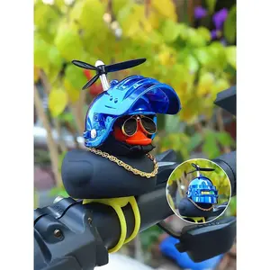 The Cute Duck Car Decoration Accessory (with Bamboo Propeller) helps relieve the fatigue of long-distance driving.