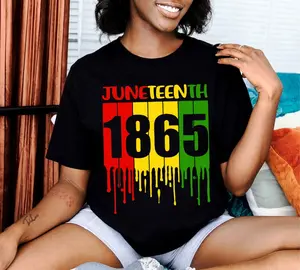 Juneteenth 1865 Shirt, Juneteenth TShirt, Melanin Shirt, Black Independence Day Tee, Black Girl Tee, Black Woman Sweater, Black History Shirt, Afro American Tshirt, BLM Tee