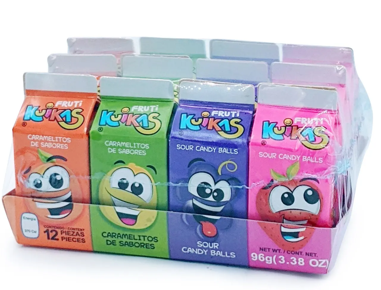 Anahuac Fruti Kuikas Flavored Juices, 12-Piece Sweet Ambient Beverage Pack for All Ages