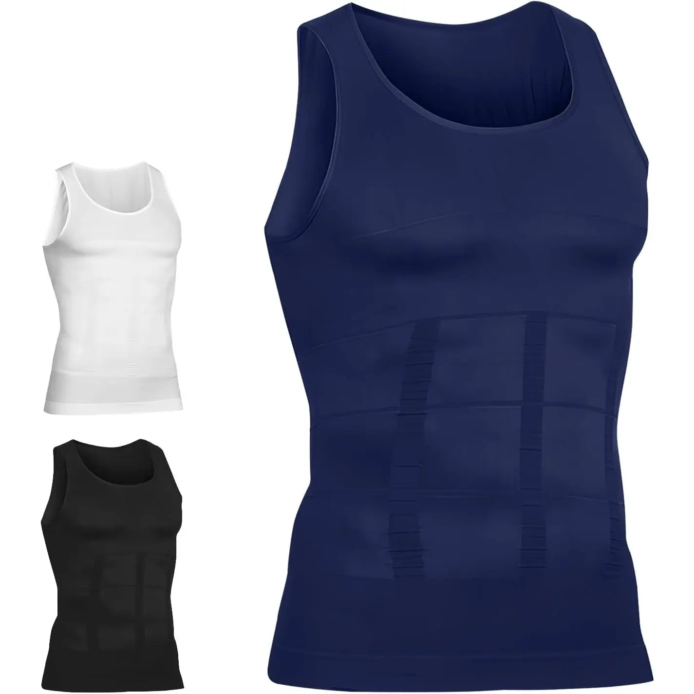 Men, 2025 New Shaperluv Tank 2.0 Mens, Shaper Luv Tank for Men Big and Tall, Male Compression Shirt Sleeveless Gym Tops Solid Color Vest