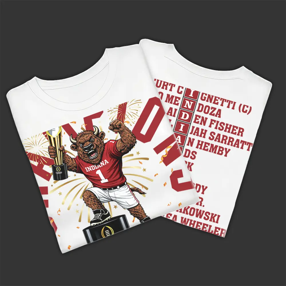 2026 National Trophy Shirt, College Football Fan Culture Graphic Tee, Fashion Cotton, Full Colors, Full Sizes, For Men, For Women