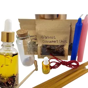 The 24K Love Attraction Spell Bundle: Zira Love & The Moons Tarot 24K Love Spell Anointing Oil for Home & Altar & Honey Love & Light Sweetening Love Spell Jar