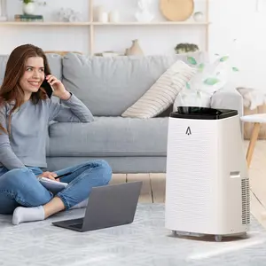 15000 BTU Quiet Portable Air Conditioner for Apartment, Office, Bedroom,Kitchen,Garages,Dorms-3 in 1 Cooling Dehumidifier Fan-Covers up to 850 Sq Ft-Quiet 54dB Operation-Eco Friendly R32 Refrigerant-Remote Control 24H Timer-Easy Window Installation