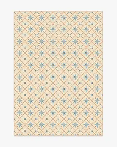 Alva Ivory & Slate Blue Rug