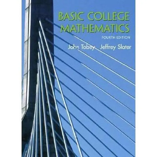 Used Pearson Basic College Mathematics (4th Edition) - John Tobey, Paperback, English Classroom Math Book - Easy to Learn Essential Skills Resource