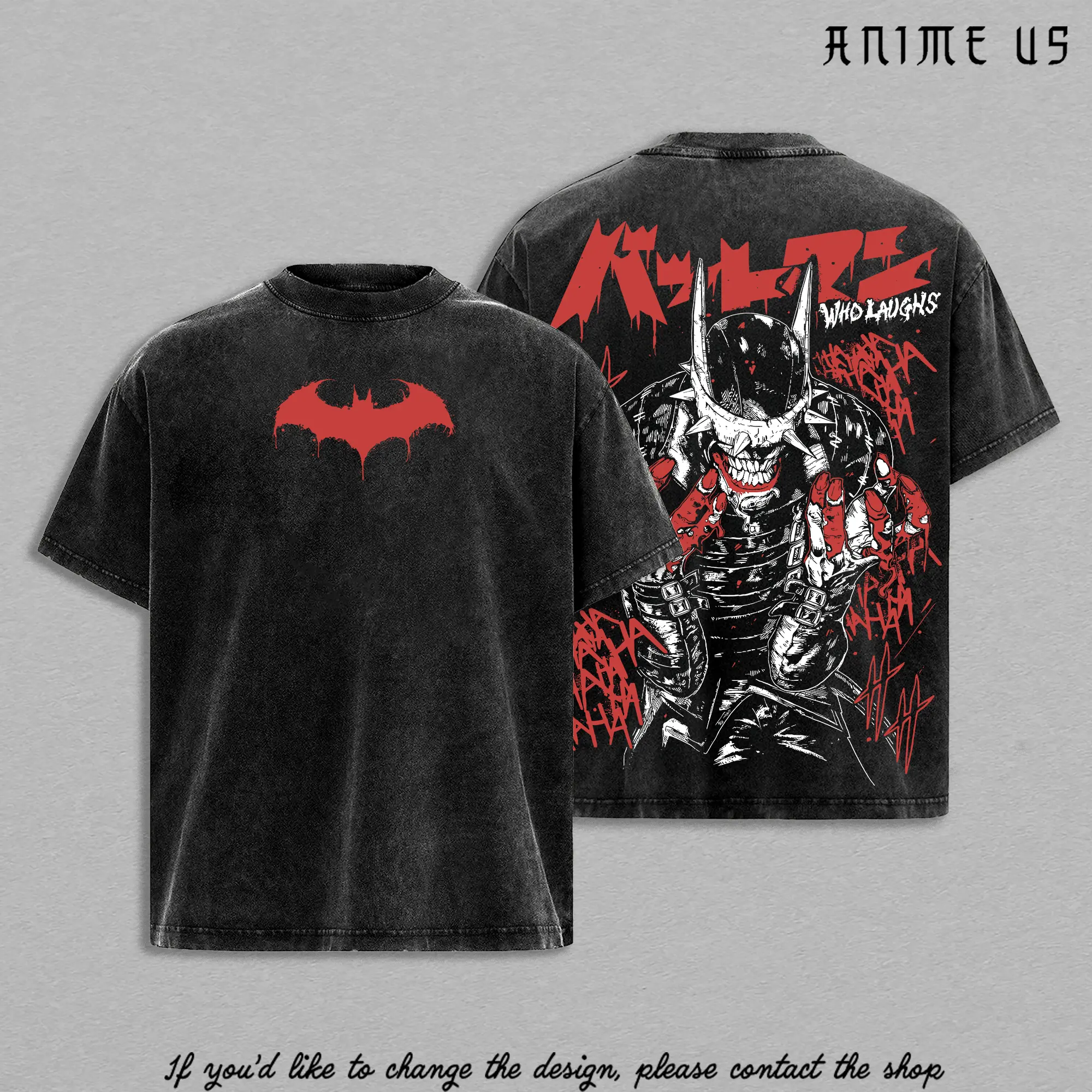 Evil Gotham Comic Graphic Tee |   Dark Hero Streetwear Oversized Shirt