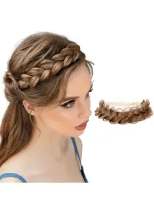 Fishbone Braid Braided Wig Band, Soft Hairband, Adjustable Headband, Accessory for Braids, Comfortable Fit, Ideal for Daily Use