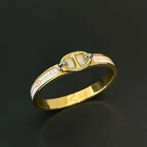 Pre-owned Hermès Mini Clic Chaine d'Ancre Bracelet LDZ0054