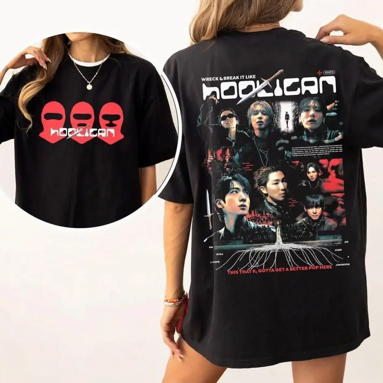 Hooligan Kpop World Tour 2026 T-Shirt, Sweatshirt, Hoodie, Vintage Kpop Concert Graphic Tee, Music Fan Streetwear Shirt, Unisex Cotton Comfortable Daily Outfit, Menswear Womenswear Gift For Kpop Music Fans SYQ